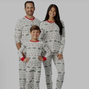 Honest Baby Clothing Jumbo Fair Isle Matching Family Holiday Pajamas Men’s XXL